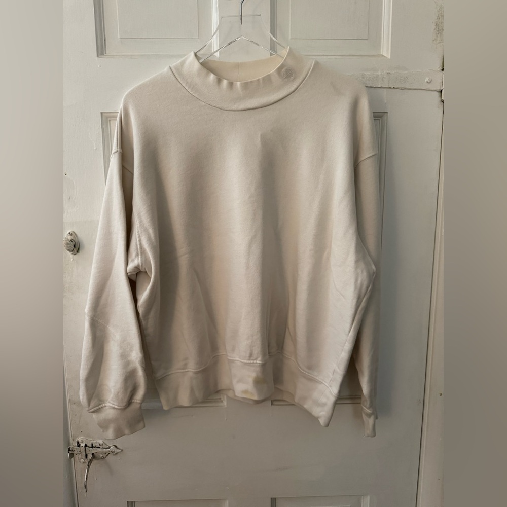 Anine Bing Cream Turtleneck Sweater